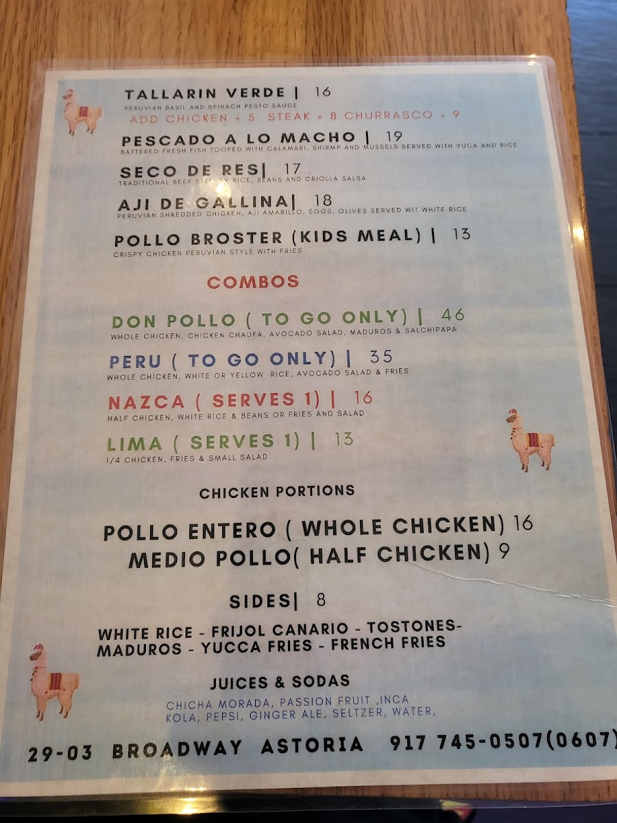 Menu Don Pollo Astoria-9